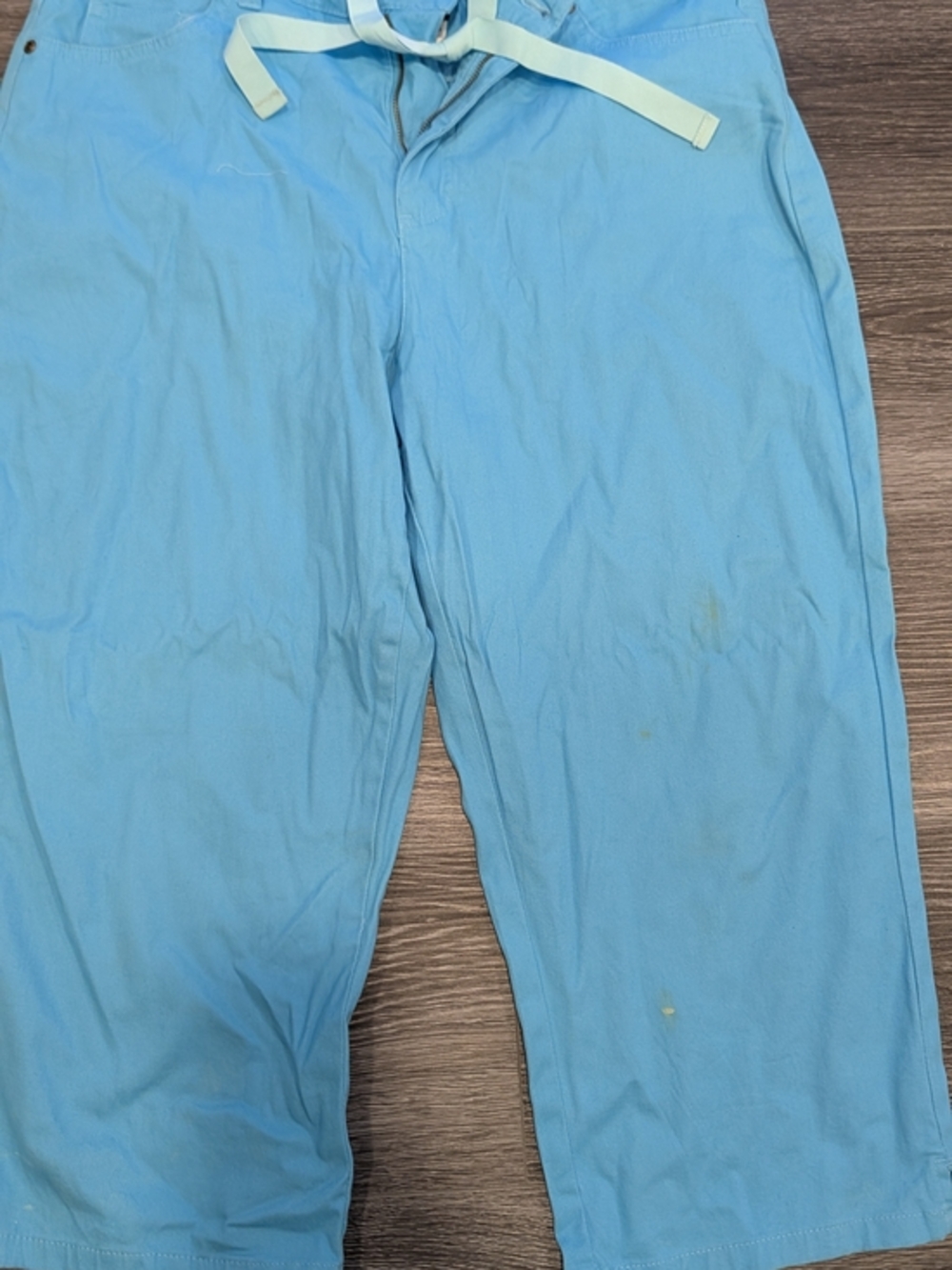 Basic Editions Light Blue Drawstring Chinos - Picture 2 of 8